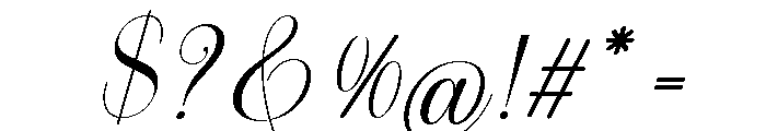 Valentina Calligraphy Regular Font OTHER CHARS