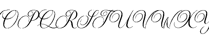 Valentina Calligraphy Regular Font UPPERCASE