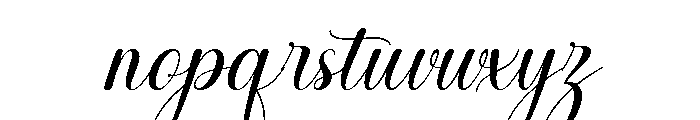 Valentina Calligraphy Regular Font LOWERCASE