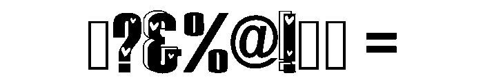 Valentine 2026 Regular Font OTHER CHARS