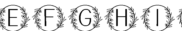 Valentine Flower Monogram FONT