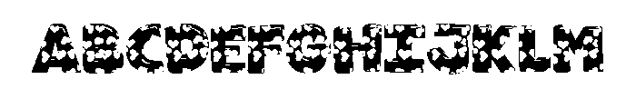 Valentine Green Heart Font UPPERCASE