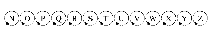 Valentine Heart Emblem Font UPPERCASE