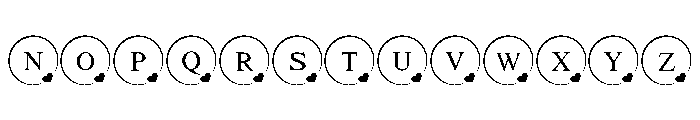 Valentine Heart Emblem Font LOWERCASE
