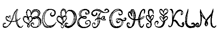 Valentine Heartvine Font UPPERCASE