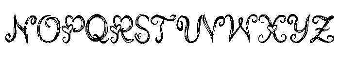 Valentine Heartvine Font UPPERCASE