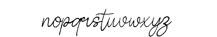 Valentine Italic Font LOWERCASE