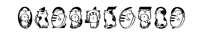 Valentine Love Cat Font OTHER CHARS