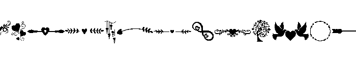 Valentine Love Flourish FONT