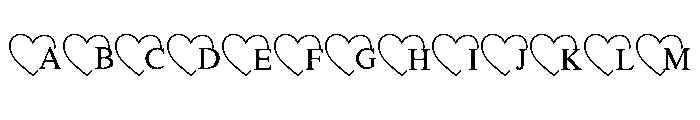 Valentine Love Ring Font UPPERCASE