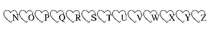 Valentine Love Ring Font UPPERCASE