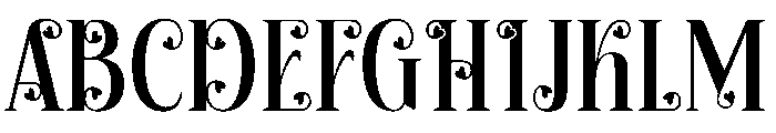 Valentine Loveline Regular Font UPPERCASE