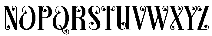 Valentine Loveline Regular Font UPPERCASE