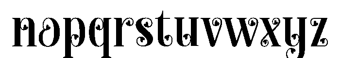 Valentine Loveline Regular Font LOWERCASE