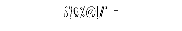Valentine Paper Font OTHER CHARS