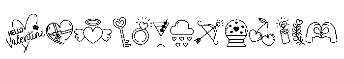 Valentine Parade Font UPPERCASE