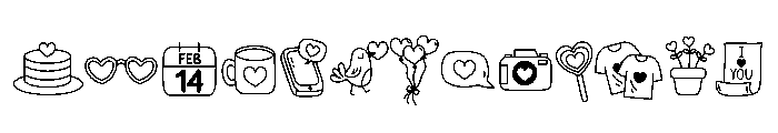 Valentine Parade Font UPPERCASE