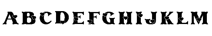 Valentine RB Regular Font UPPERCASE