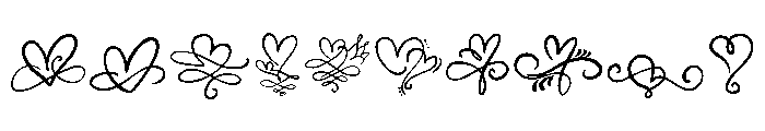 Valentine Swills Heart Font OTHER CHARS