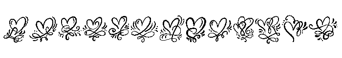 Valentine Swills Heart FONT