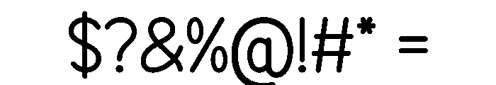 Valentine Umbrella Font OTHER CHARS