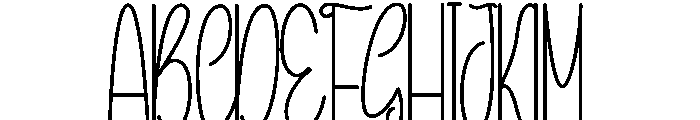 Valentine Vibes Font UPPERCASE