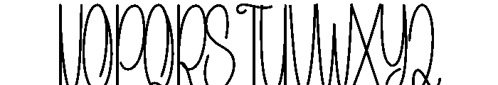 Valentine Vibes Font UPPERCASE
