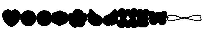 ValentineBraceletDec Font UPPERCASE