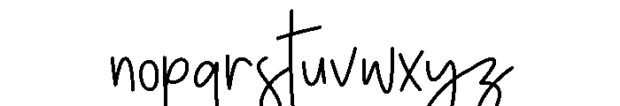 ValentineHandwriting Font LOWERCASE