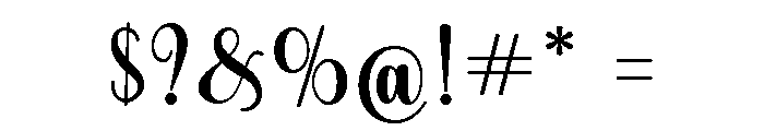 ValentineSpecial Font OTHER CHARS