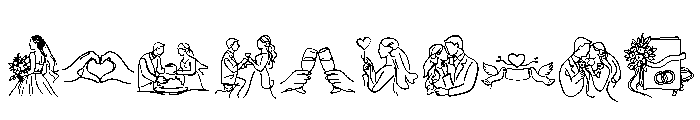 Valentine's Day Clipart Font OTHER CHARS