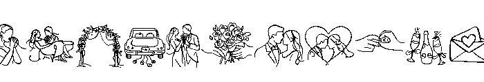 Valentine's Day Clipart Font LOWERCASE