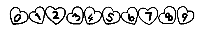 Valentines Hearts By Sq Regular Font OTHER CHARS