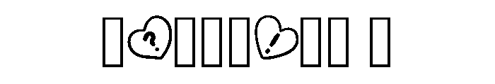 Valentines Hearts By Sq Regular Font OTHER CHARS