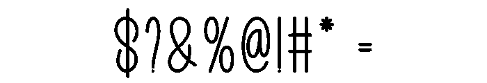 Valentines Rainday Font OTHER CHARS