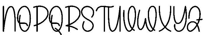 Valentines Rainday Font UPPERCASE