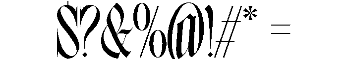 Valeria Secret Regular Font OTHER CHARS