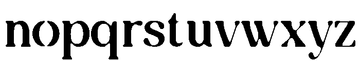 Valerine-Inkbleed Font LOWERCASE