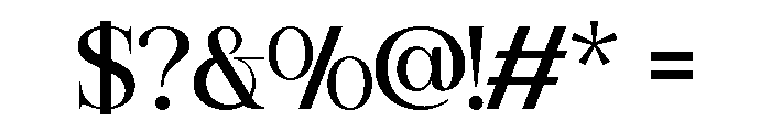 Valerine-Regular Font OTHER CHARS