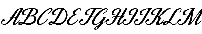 Valerine-Script Inkbleed Font UPPERCASE