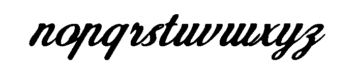Valerine-Script Inkbleed Font LOWERCASE