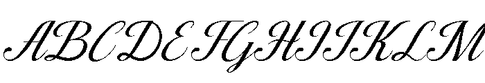 Valerine-Script Font UPPERCASE