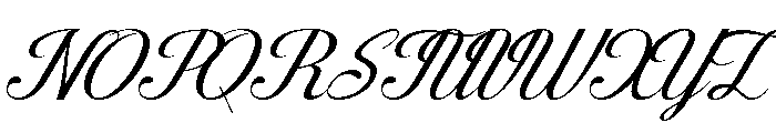 Valerine-Script Font UPPERCASE