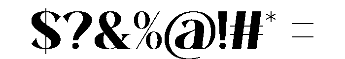 Valevora Regular Font OTHER CHARS