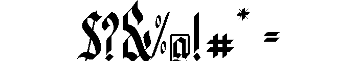 Valkrine Font OTHER CHARS
