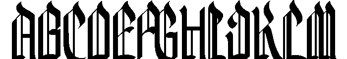 Valkrine Font UPPERCASE
