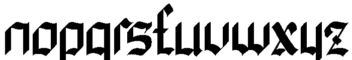 Valkrine Font LOWERCASE