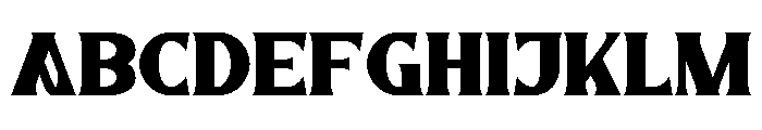 Valley Zabira Font UPPERCASE