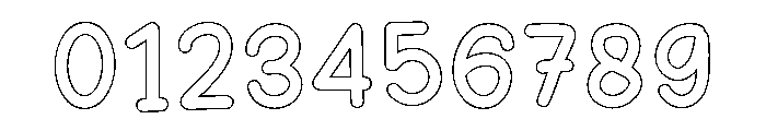 ValleyFunky-Outline Font OTHER CHARS