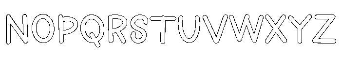 ValleyFunky-Outline Font UPPERCASE